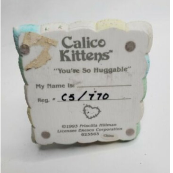 1993 Calico Kittens - "You're So Huggable" - Picture 3 of 3